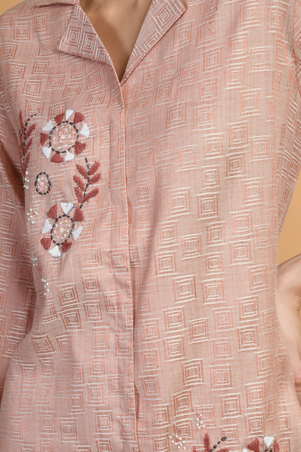 Peach Kurta Set