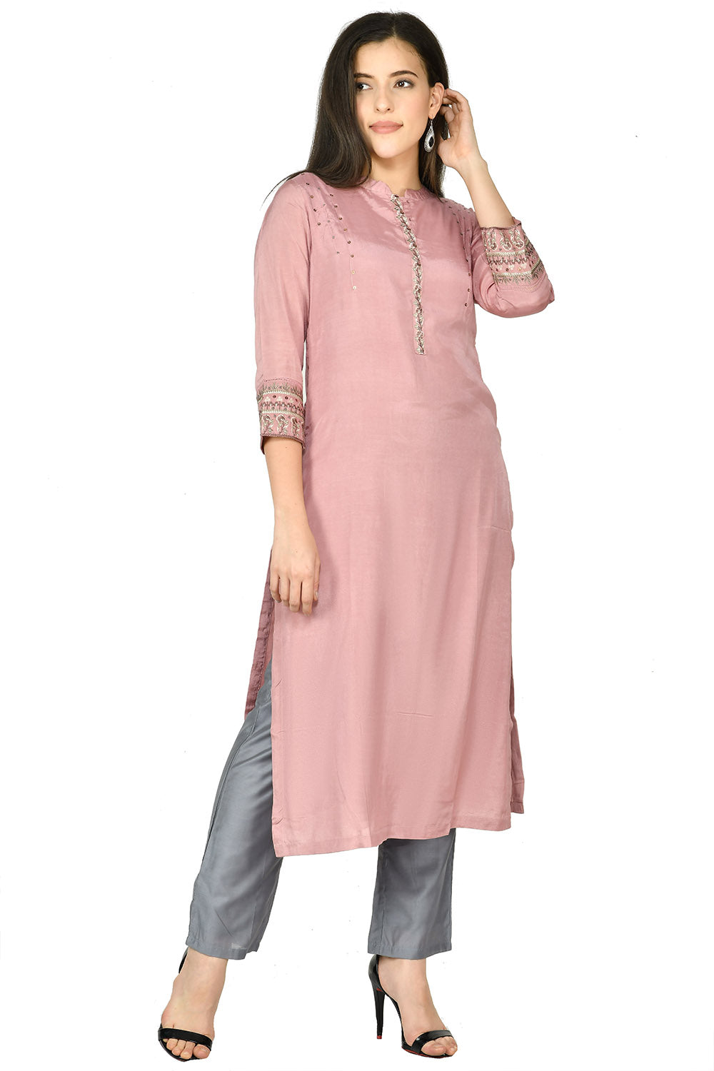 Rose Gold Kurta Set