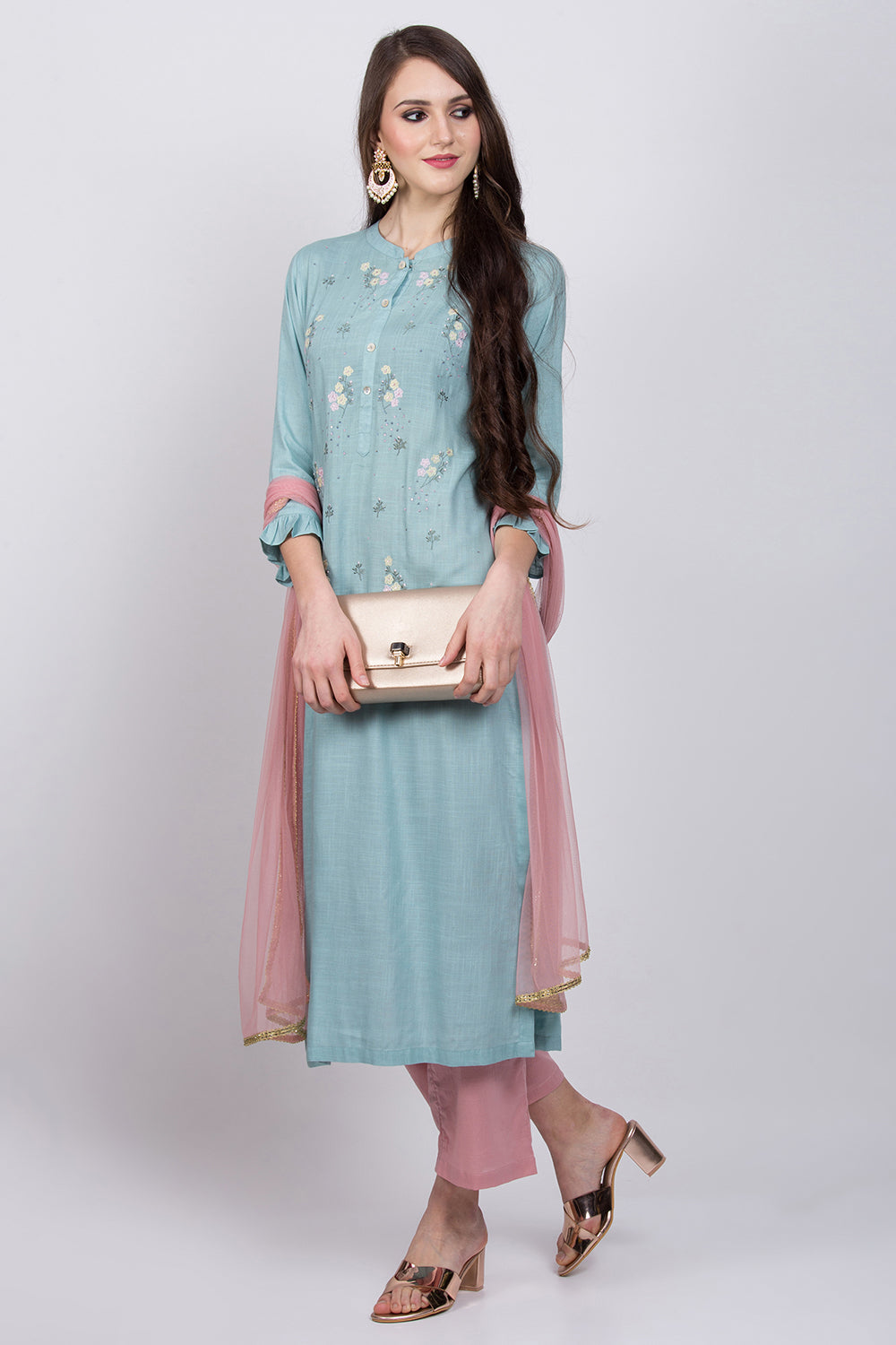 Light Blue Kurta Set