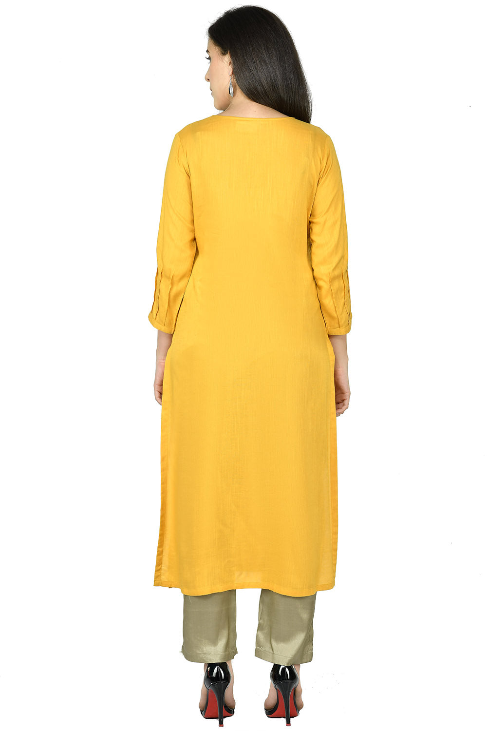 Mustard Kurta Set