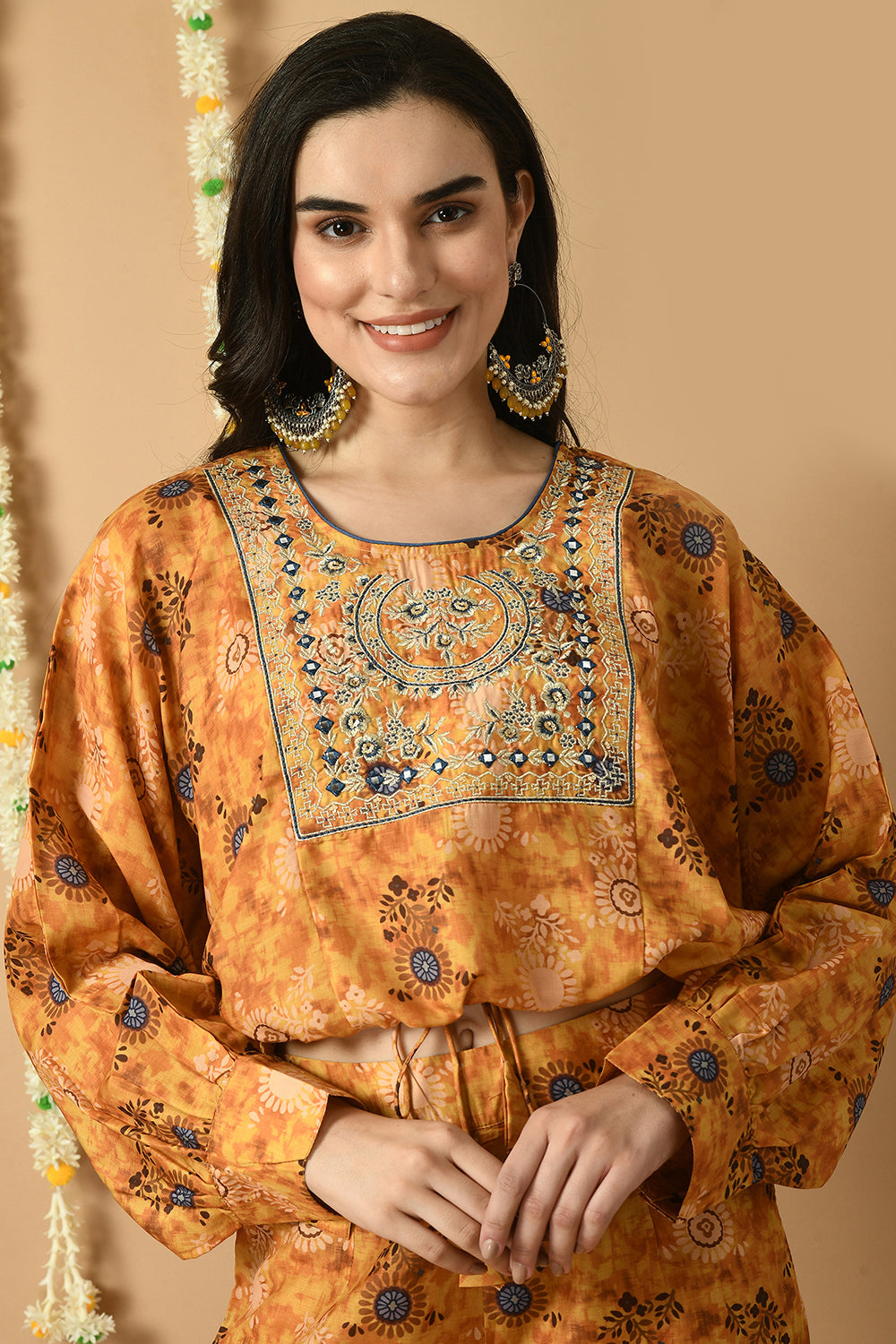 Mustard Kurta Set