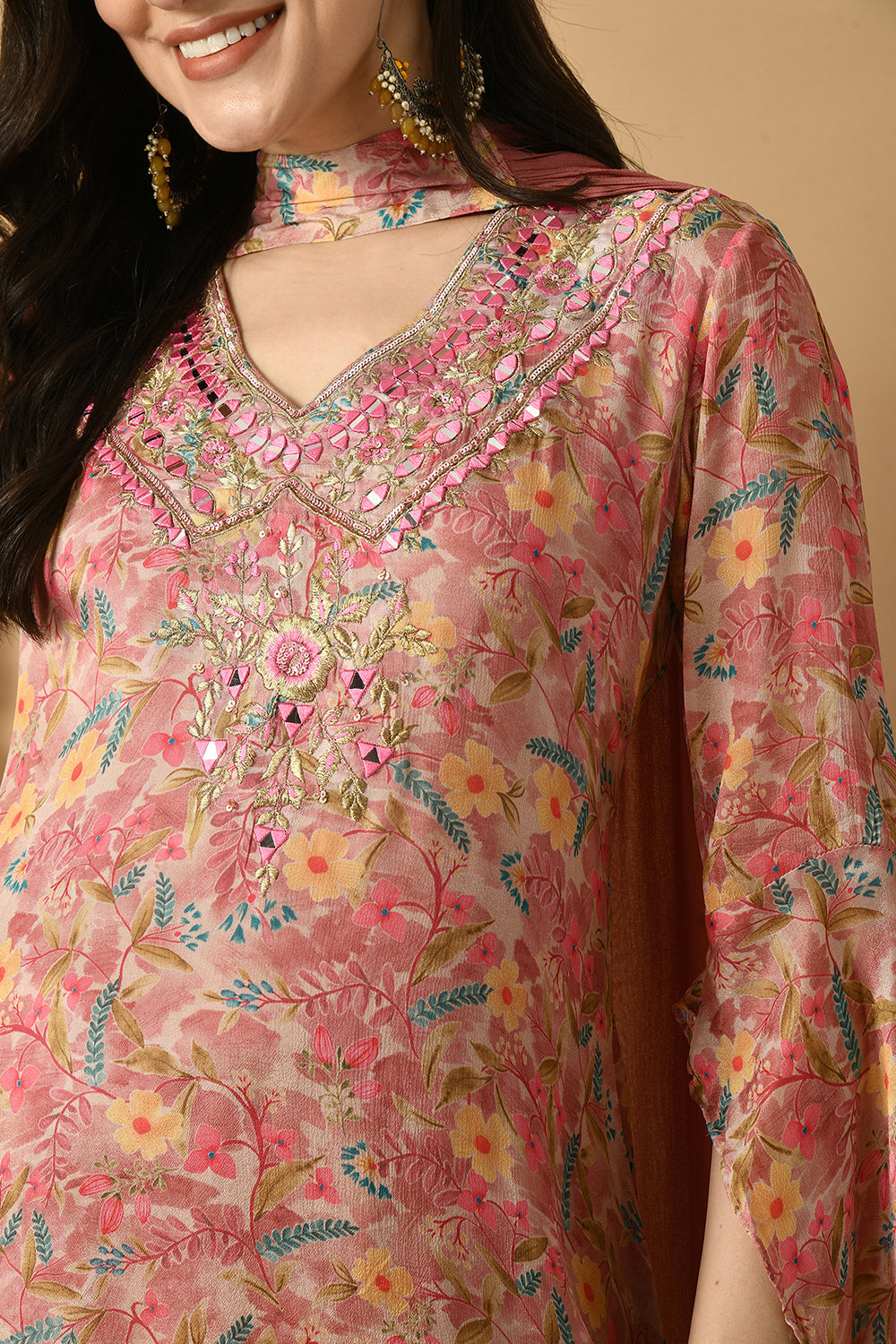 Rose Gold Kurta Set