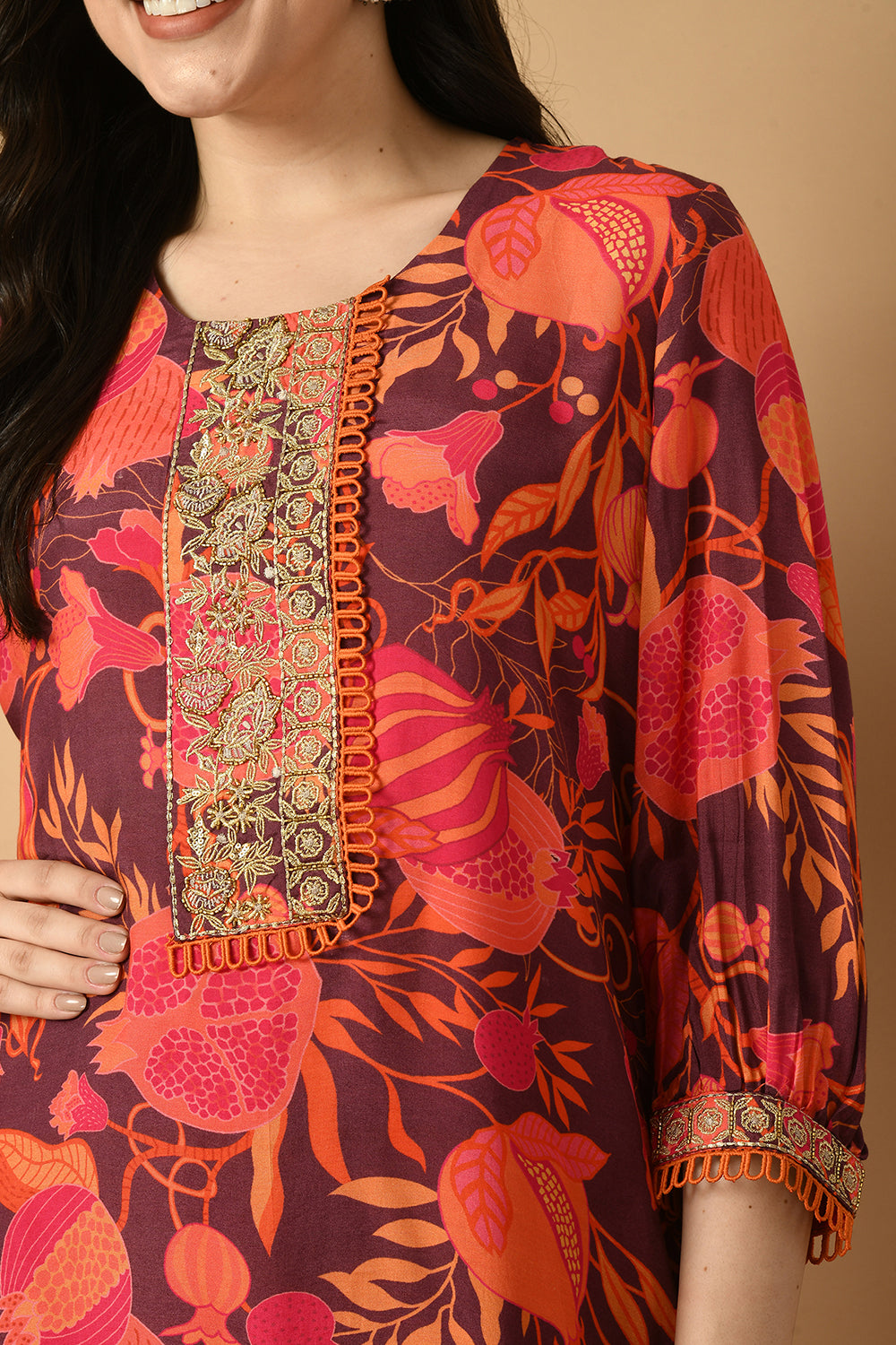 Red Kurta Set