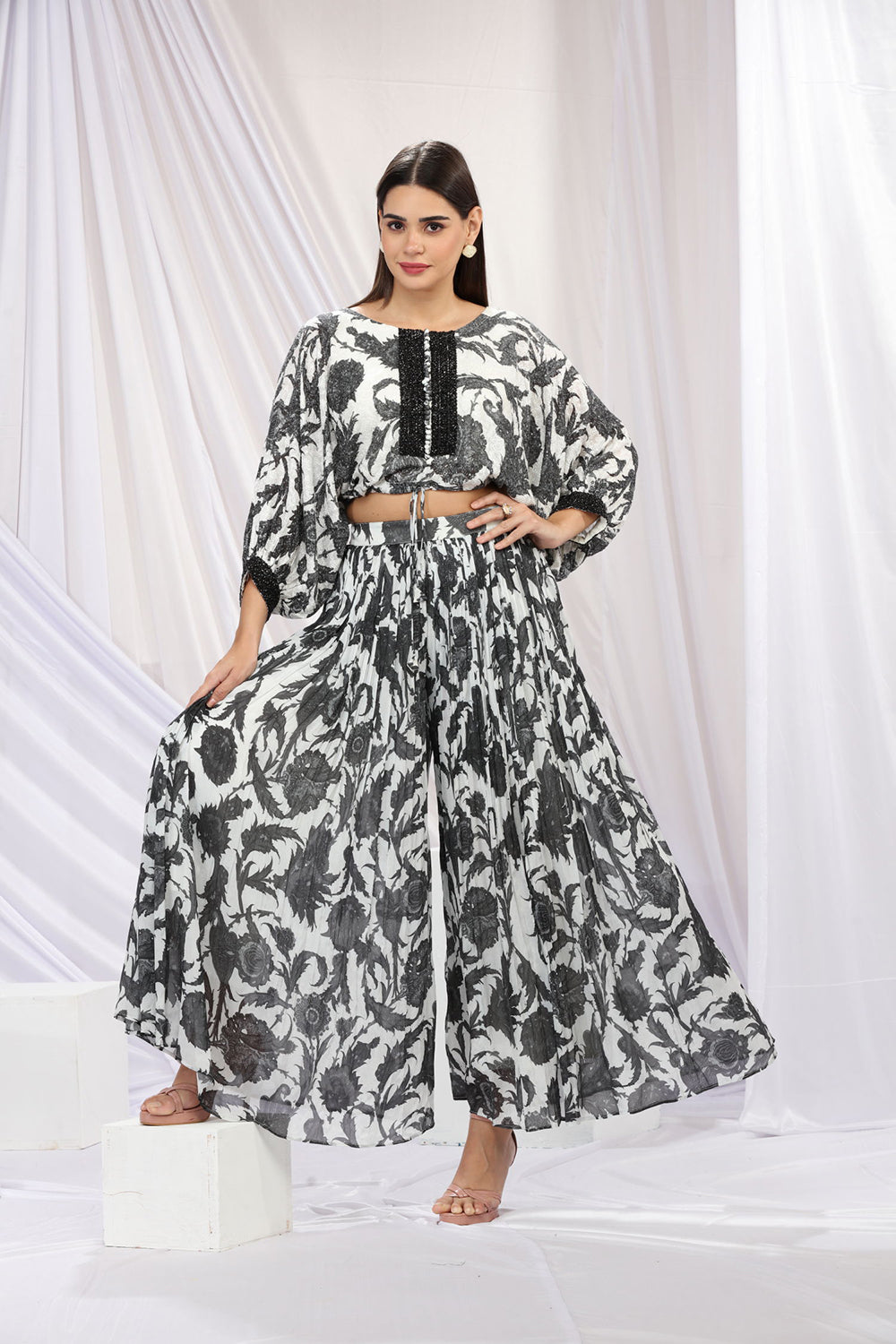 Black & White Skirt set