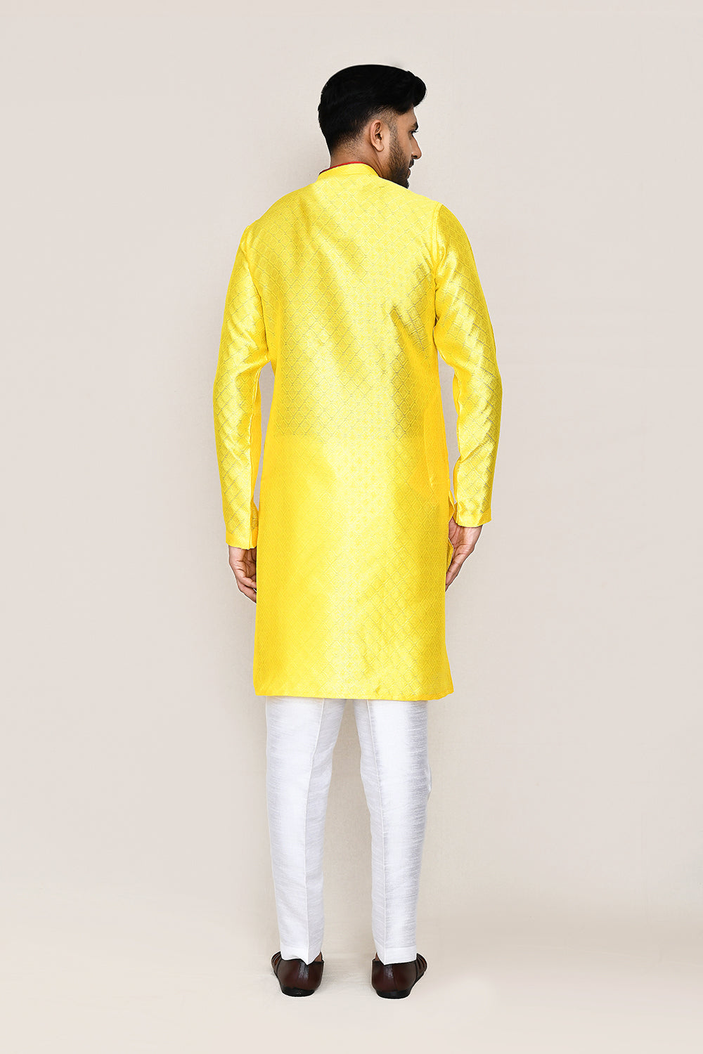 Yellow Kurta with Straight Fit Pant