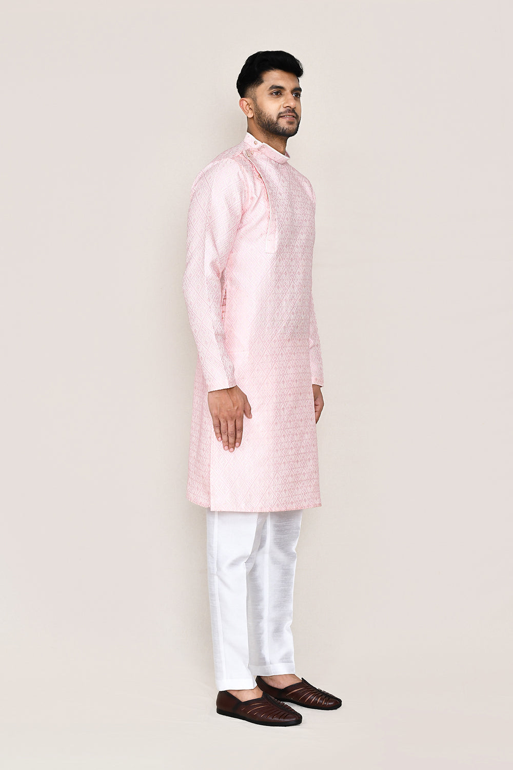 Red Kurta with Straight Fit Pant