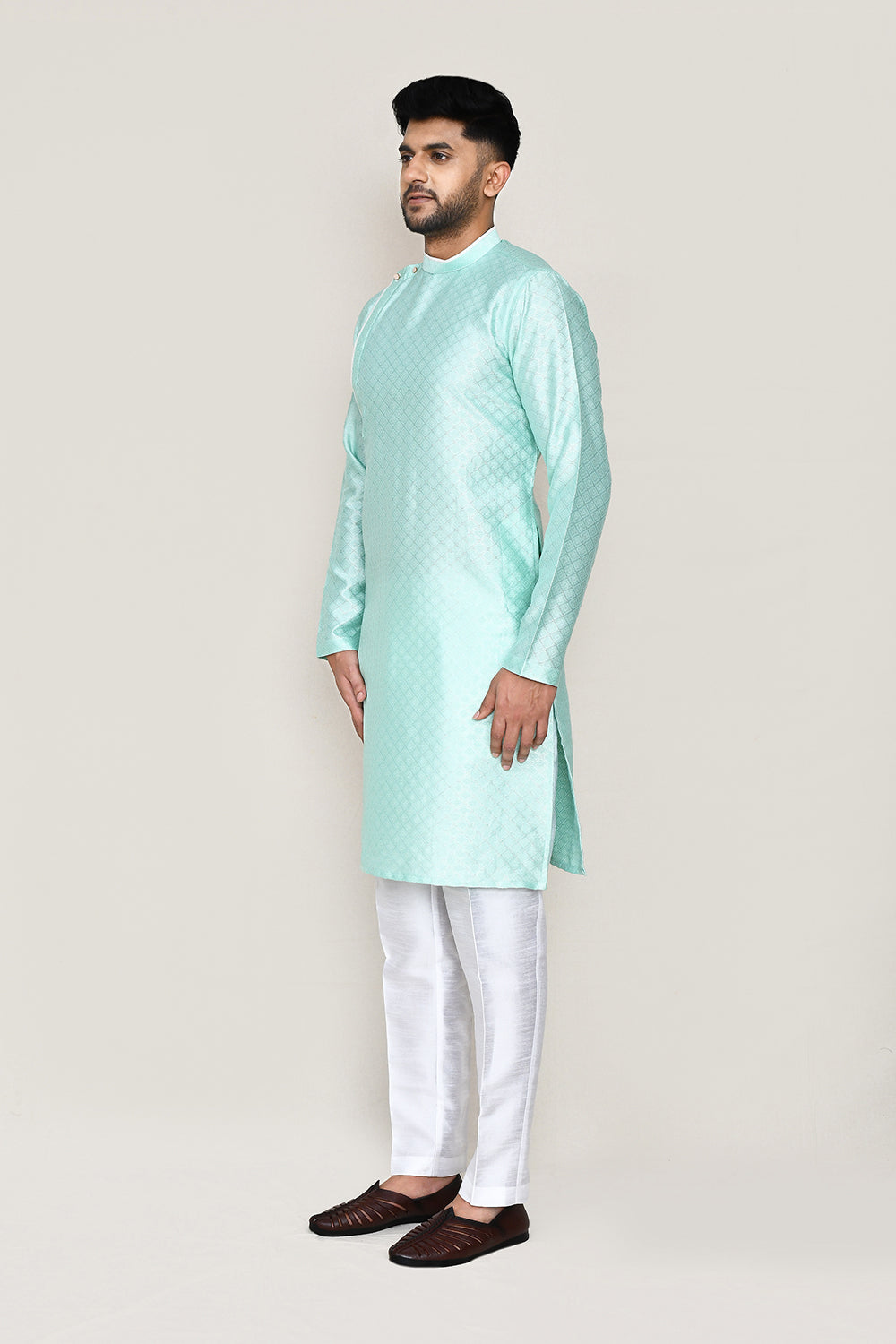 Light Green Kurta with Straight Fit Pant