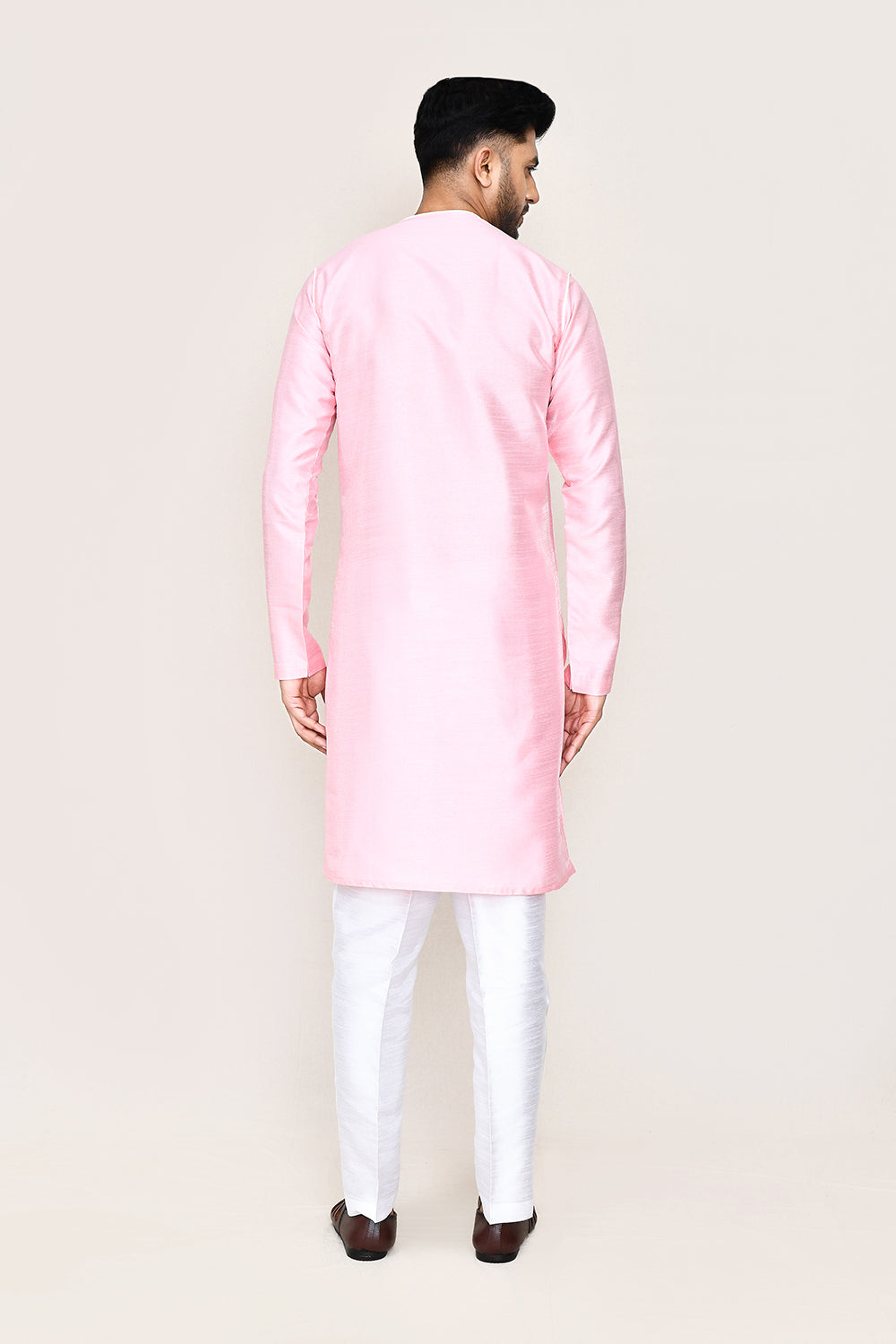 Pink Kurta with Straight Fit Pant