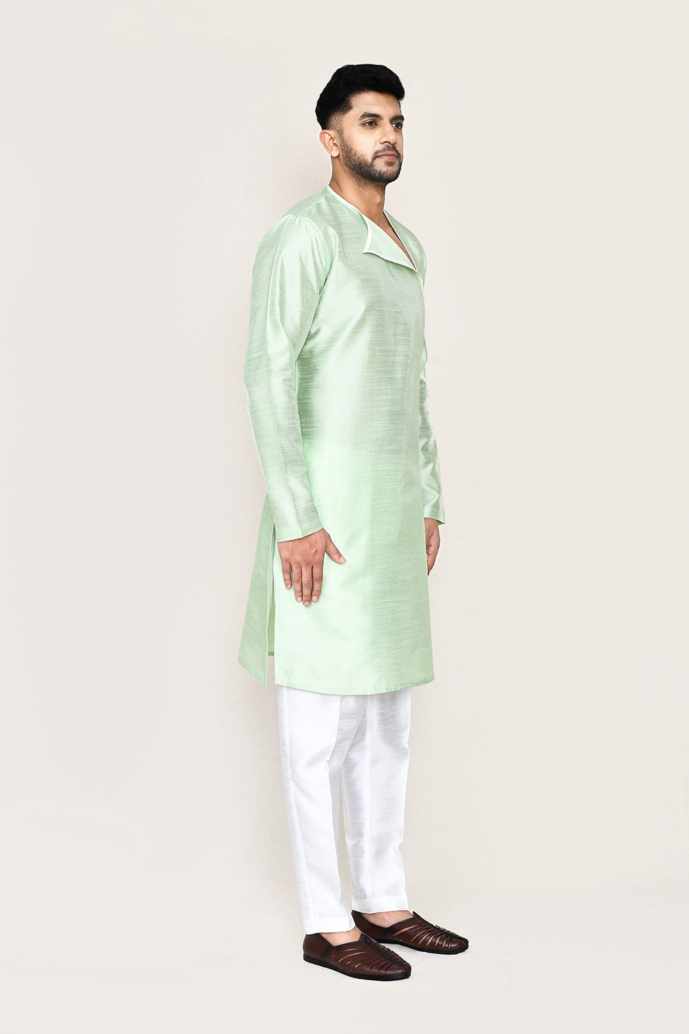 Mint Green Kurta with Straight Fit Pant