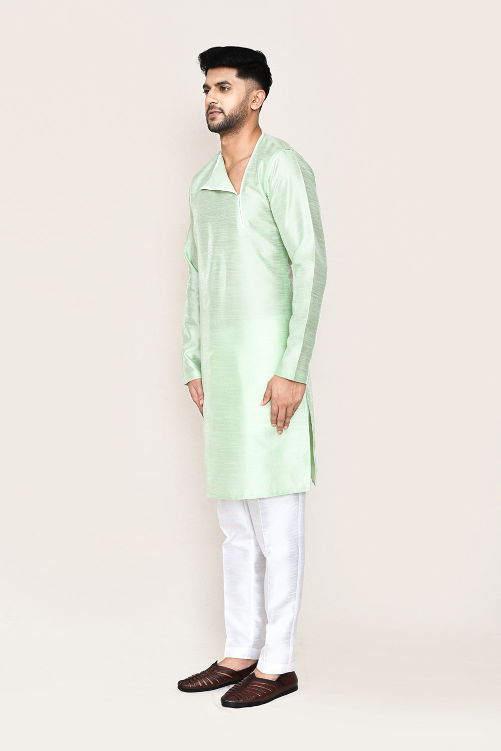 Mint Green Kurta with Straight Fit Pant