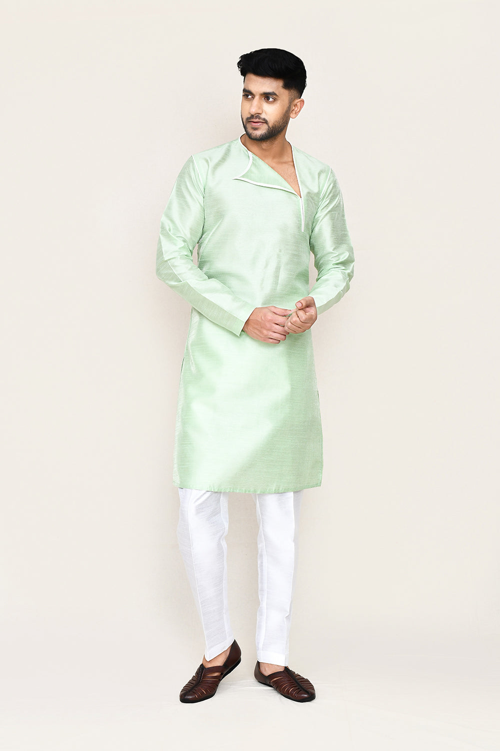 Mint Green Kurta with Straight Fit Pant