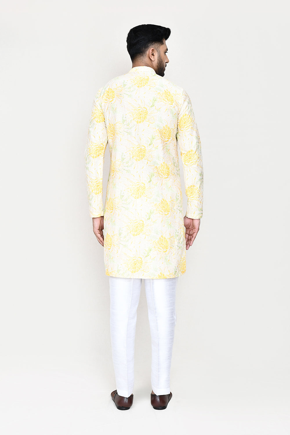 Yellow Kurta with Straight Fit Pant