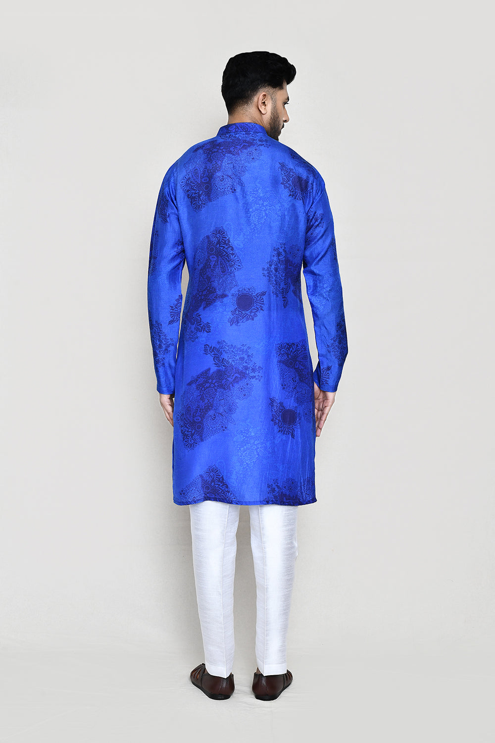 Royal Blue Kurta with Straight Fit Pant