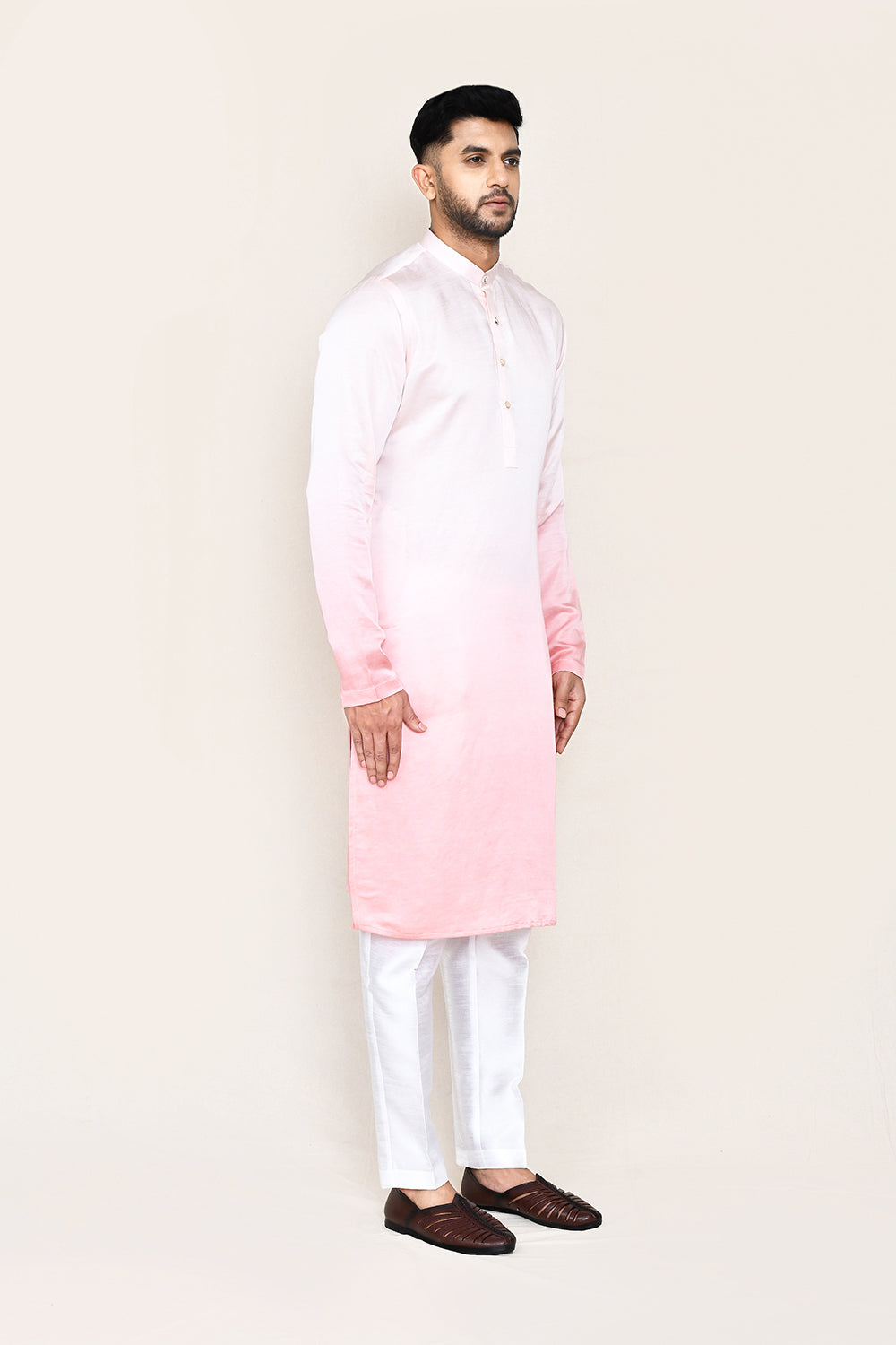 White Kurta with Straight Fit Pant