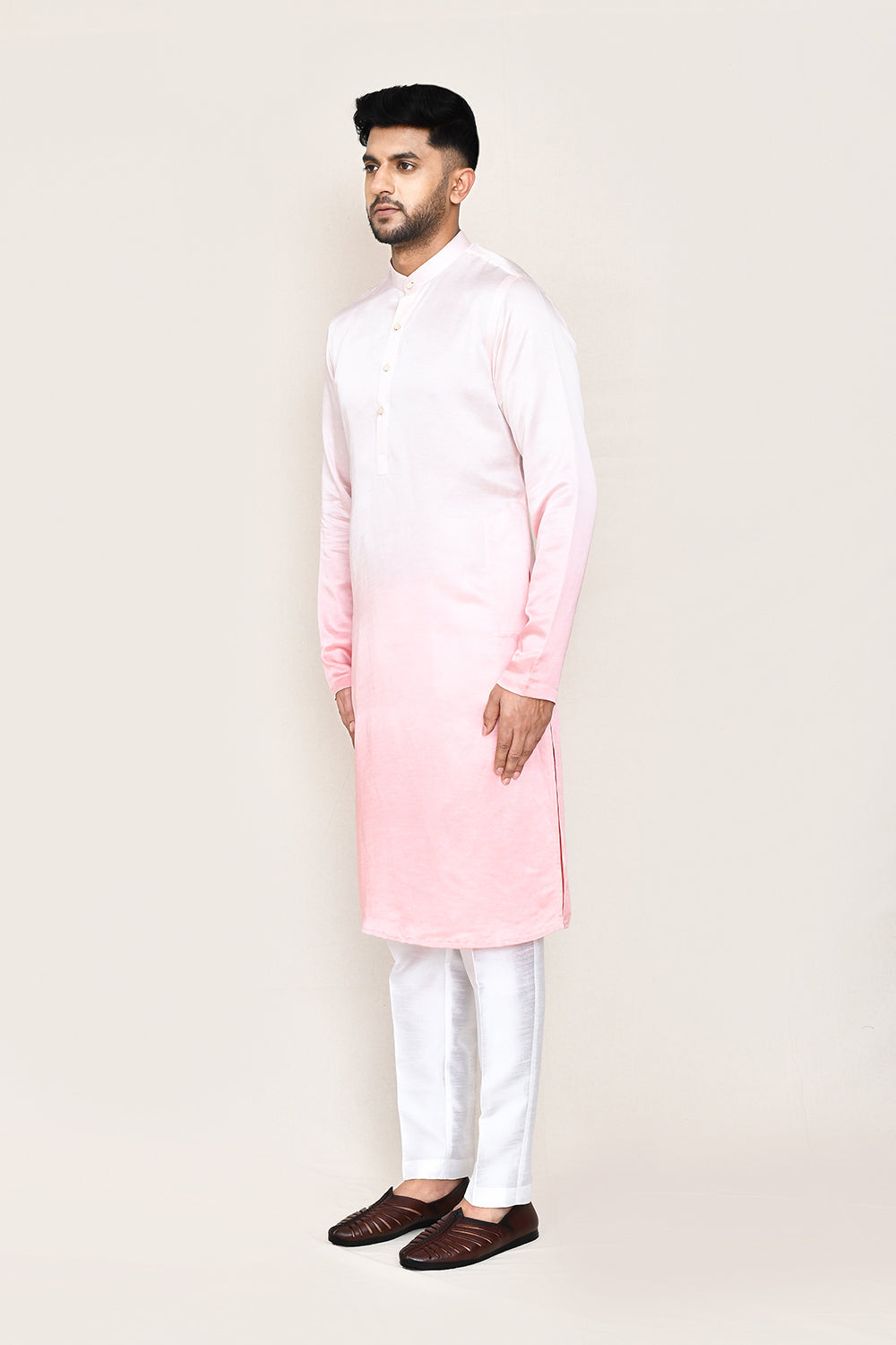 White Kurta with Straight Fit Pant