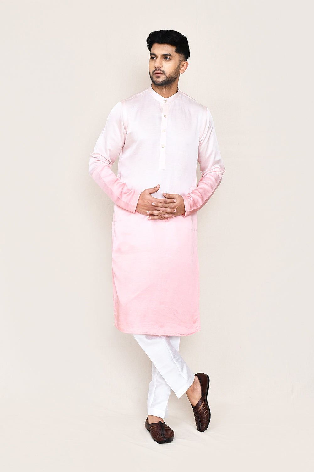 White Kurta with Straight Fit Pant