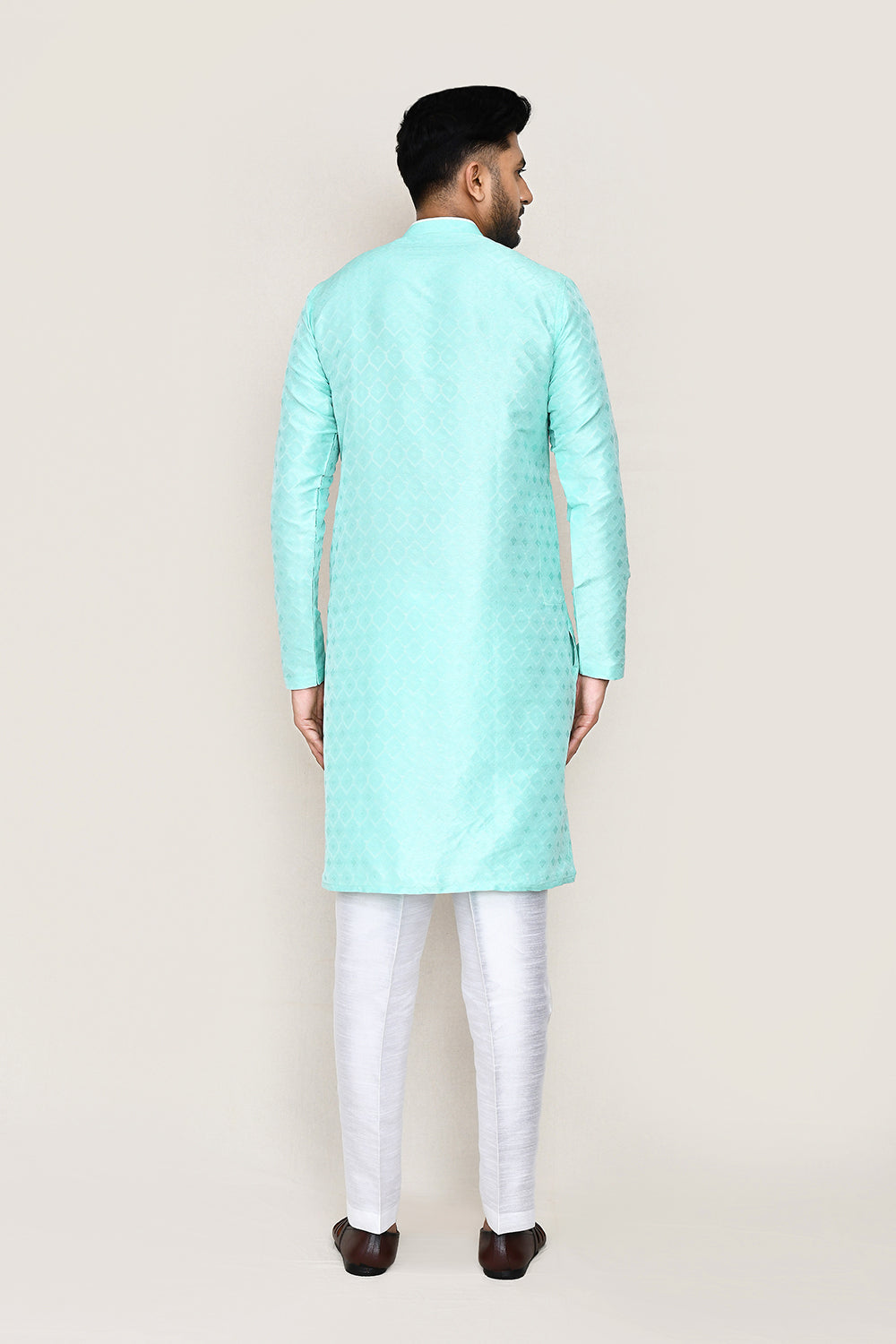 Ocean Green Kurta with Straight Fit Pant