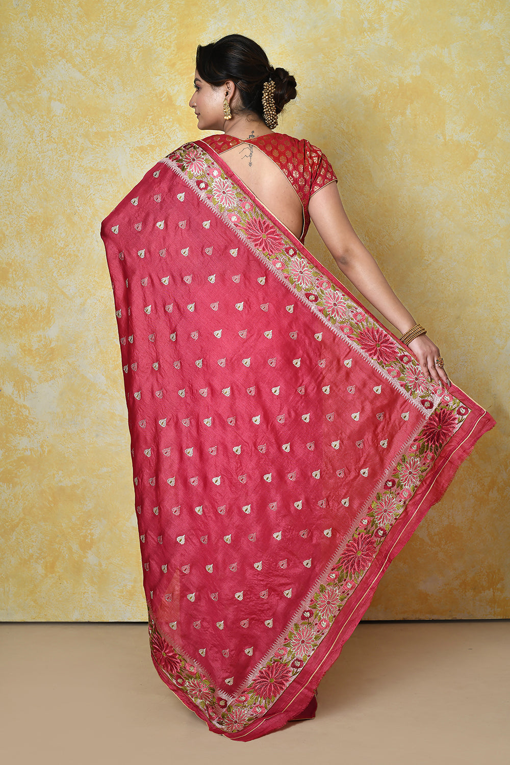 Mehrom Banarasi Silk Saree