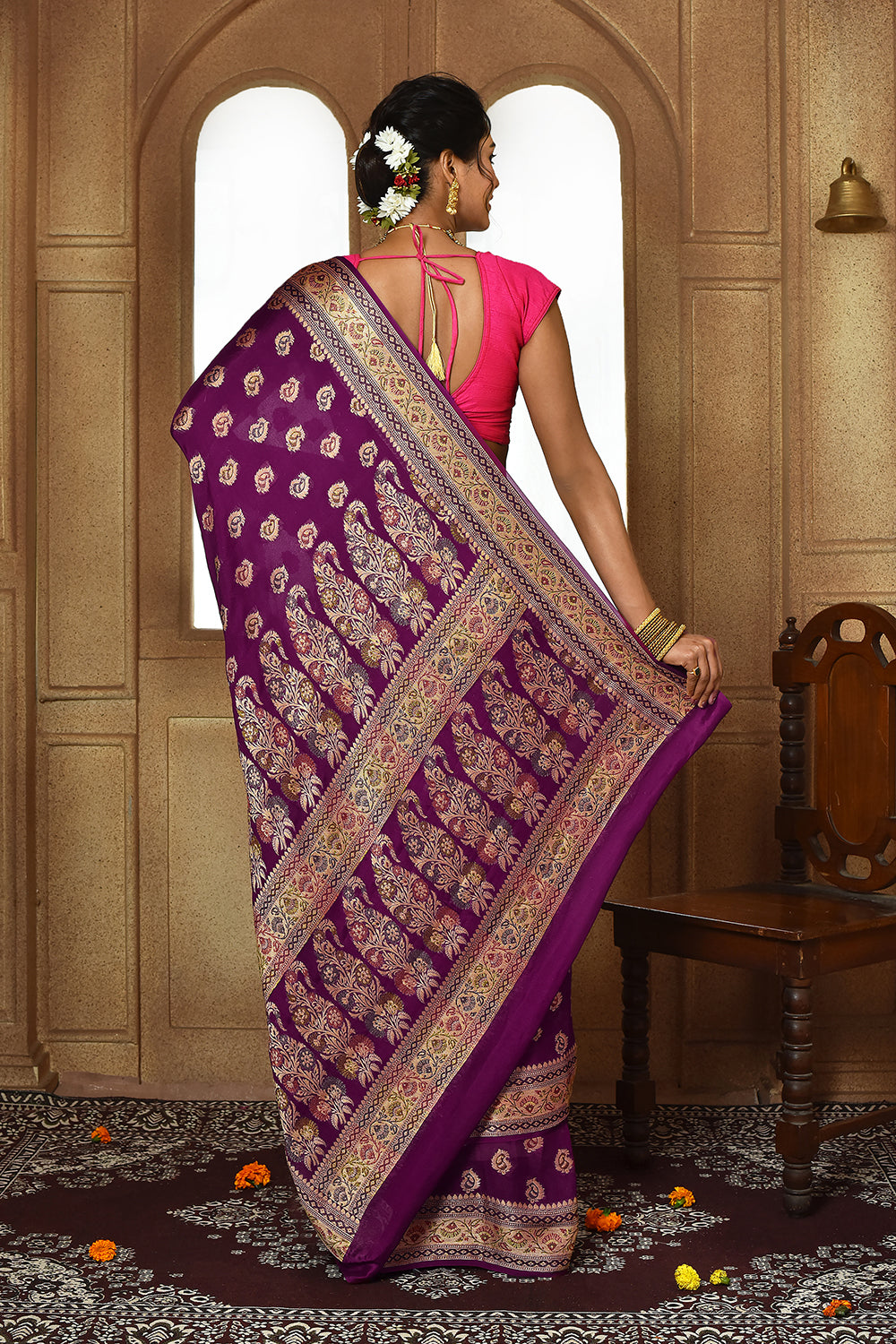 Merjenta Banarasi Silk Saree