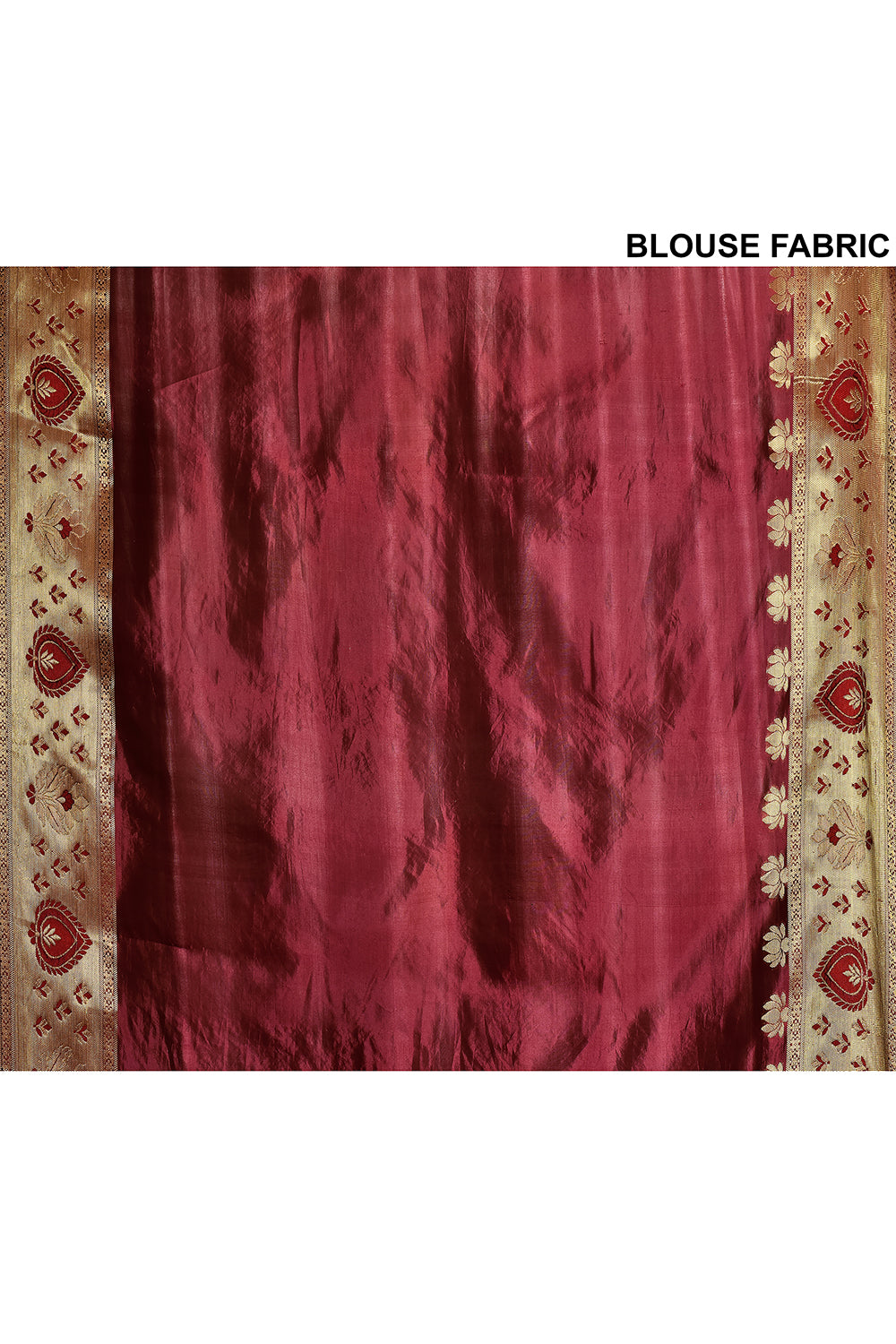 Wine Banarasi Silk Saree