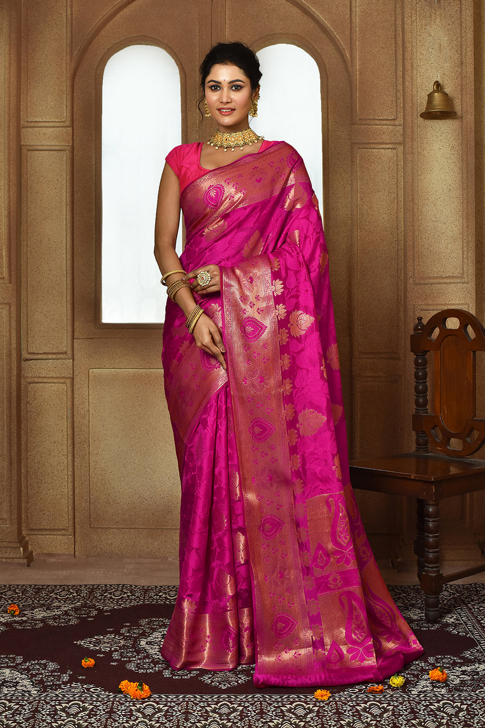 Rani Banarasi Silk Saree
