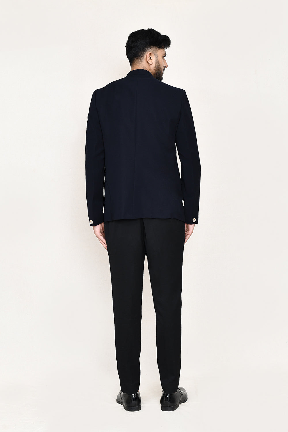 Navy Blue Prince Coat with Pant