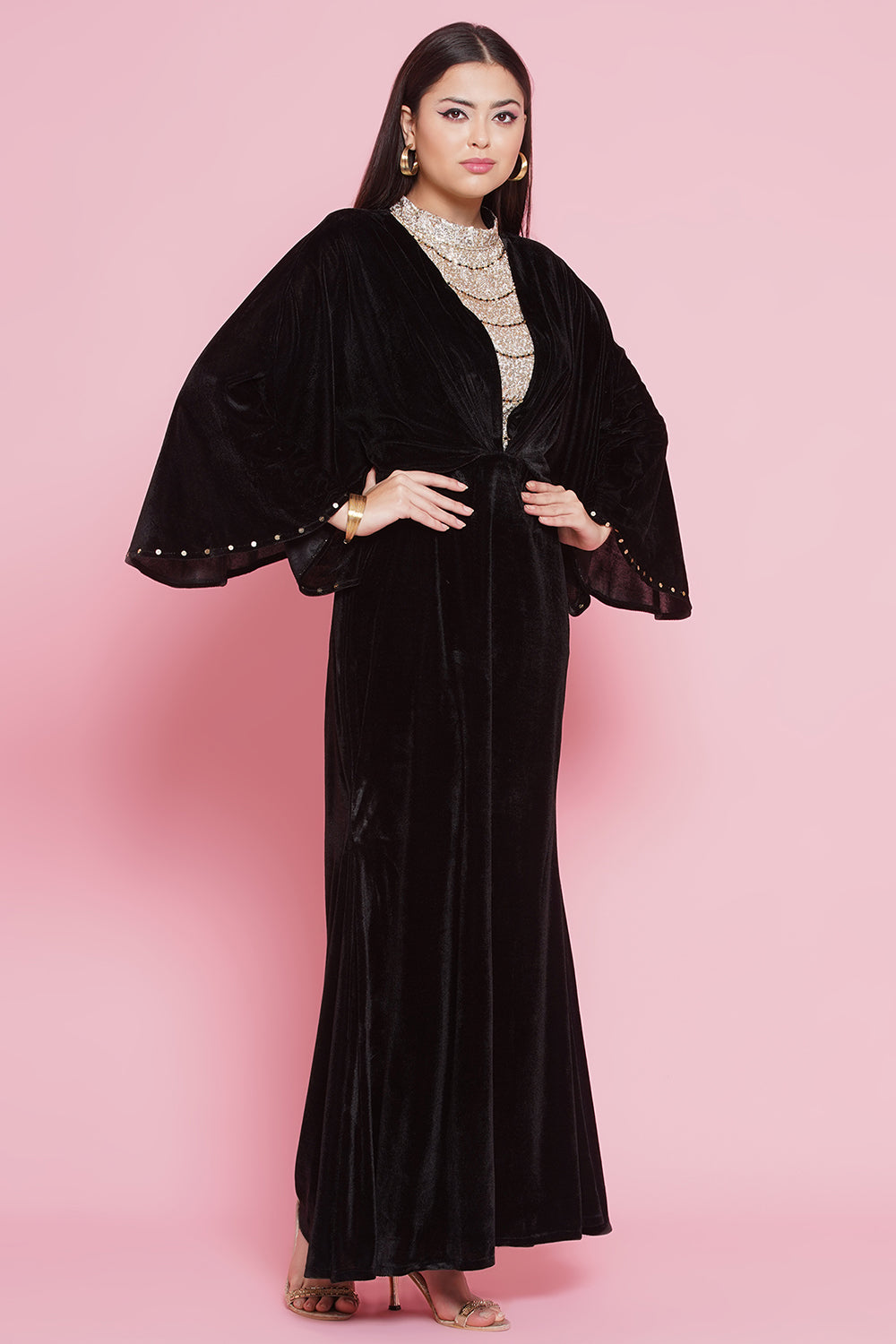 Black Velvet Gown