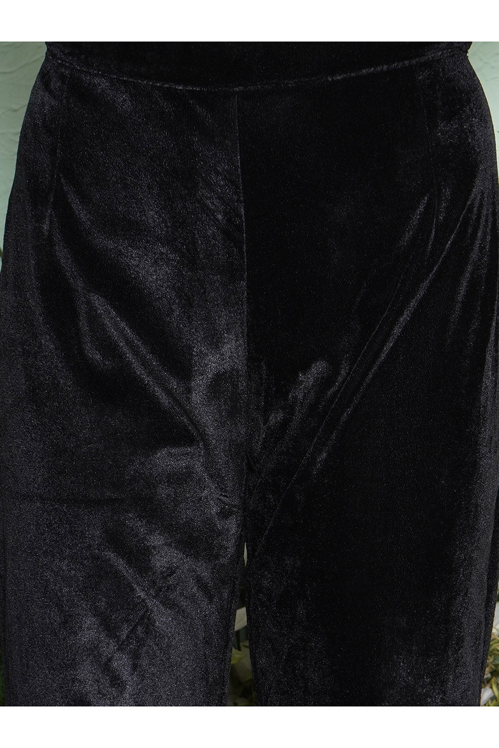 Black Hand Embellished Cape Style Kurta with Bellbottom Pants