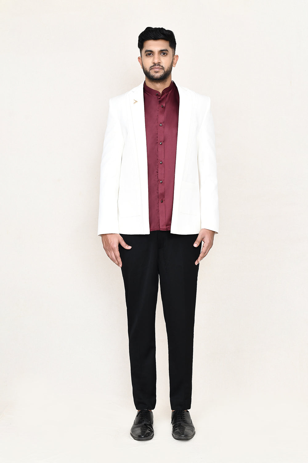Black Coat with Shirt ,Pant & Bow