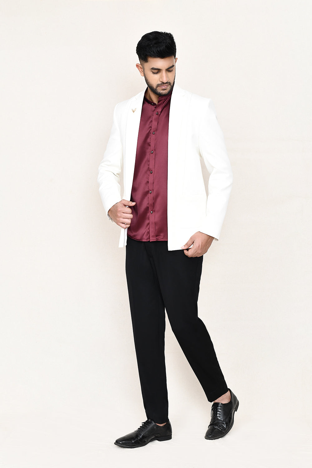 Black Coat with Shirt ,Pant & Bow