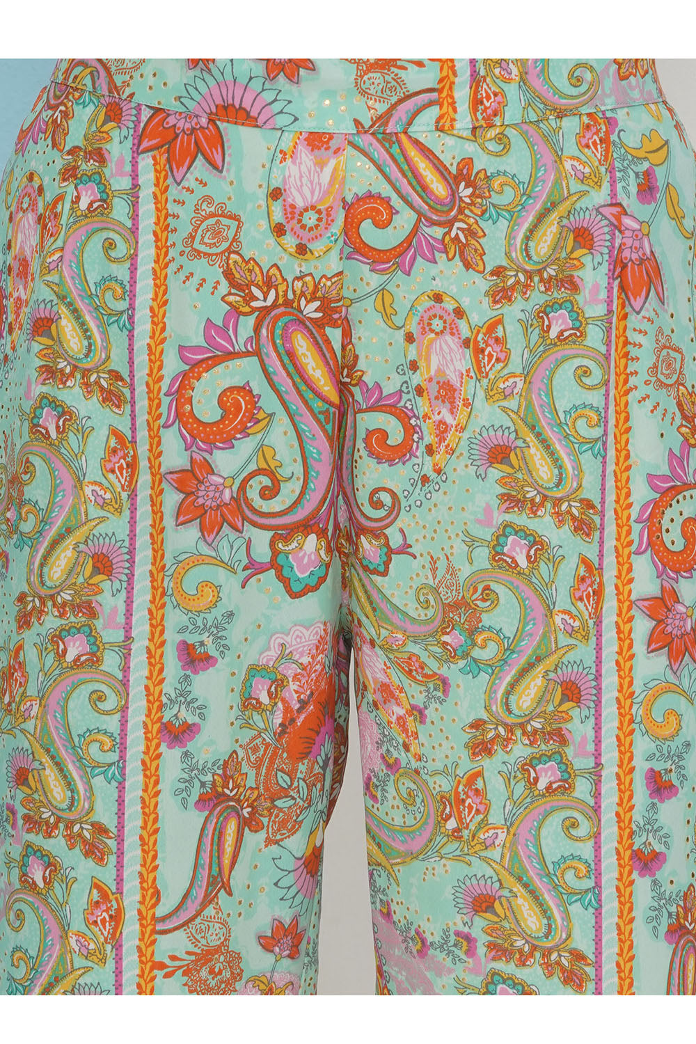 Sea Green Hand Embellished Crepe Set