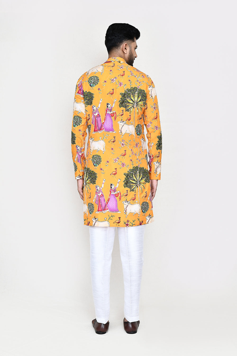 White Kurta with Straight Fit Pant