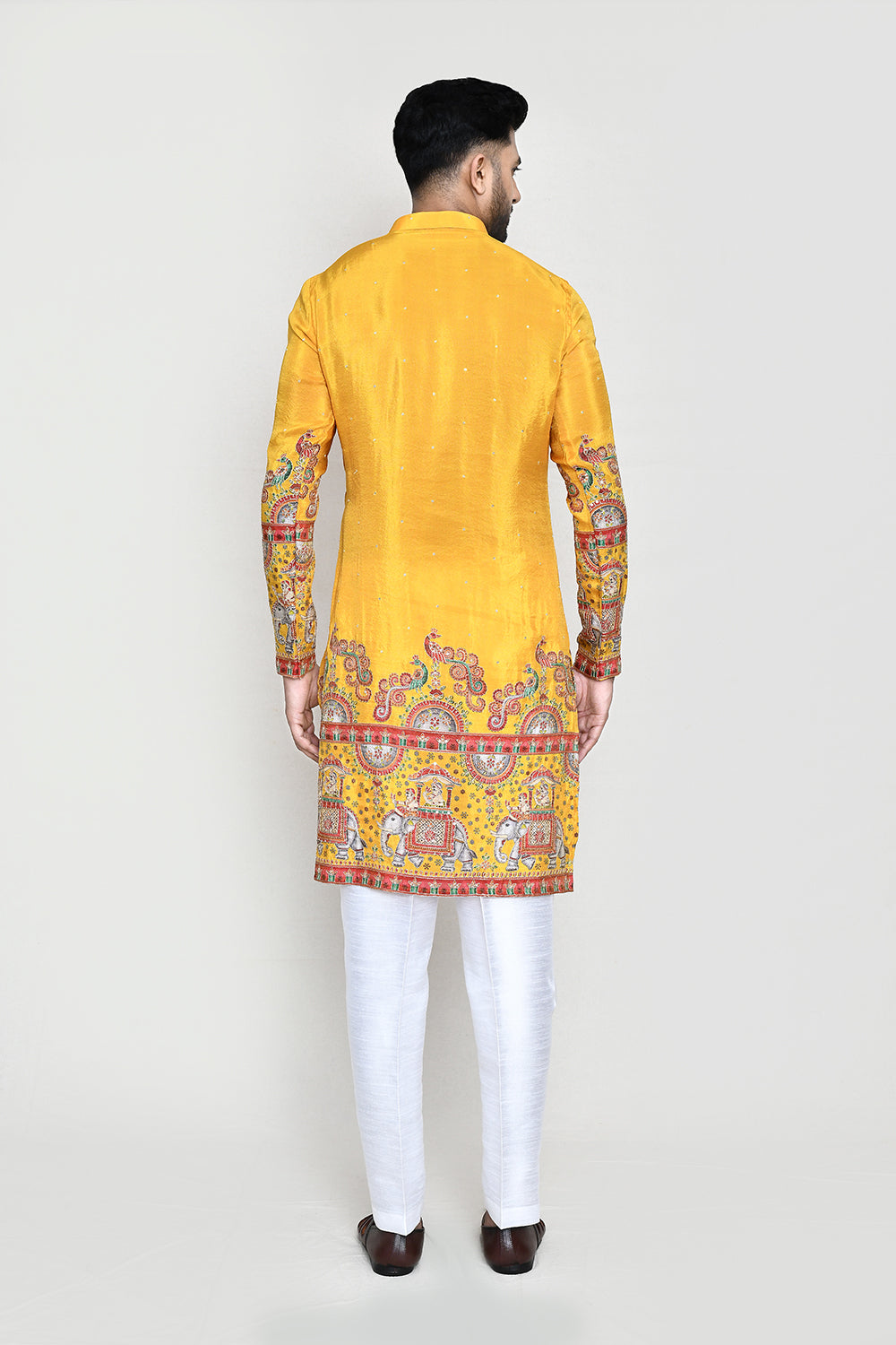 White Kurta with Straight Fit Pant