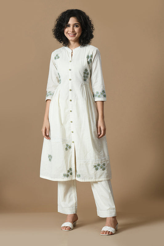 White Kurta Set