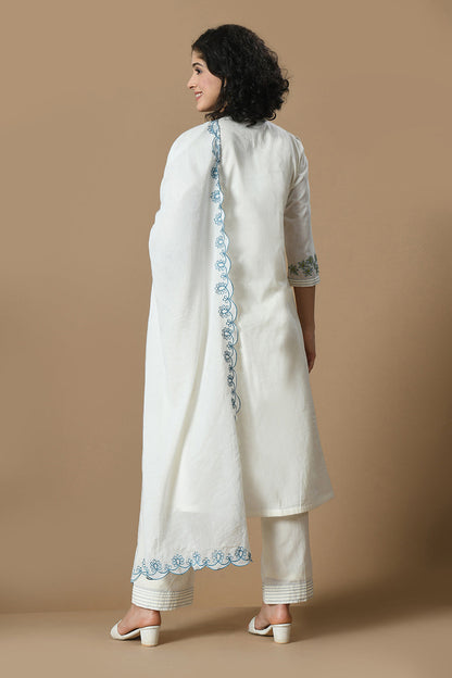 White Kurta Set