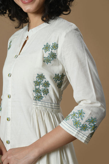 White Kurta Set