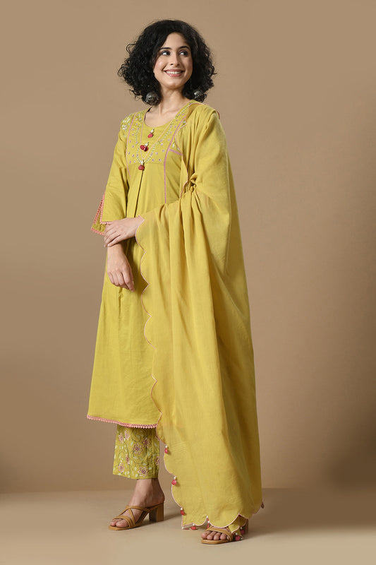 Mehendi Kurta Set