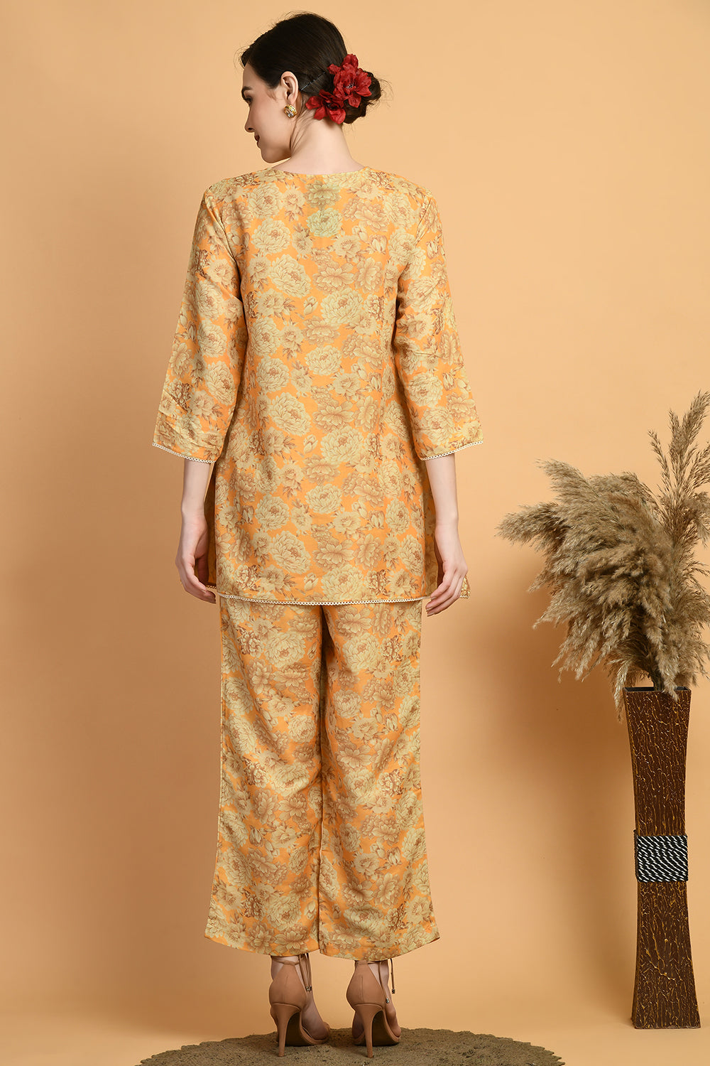 Mustard Kurta Set