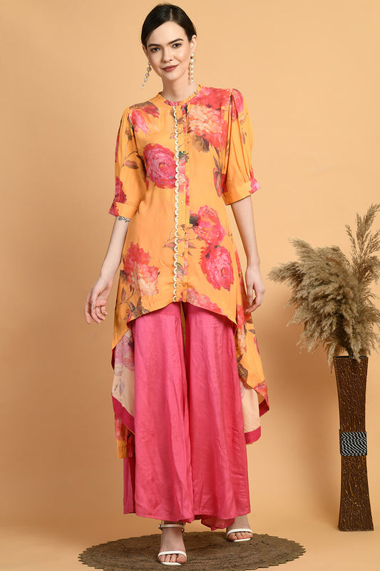 Mustard Kurta Set