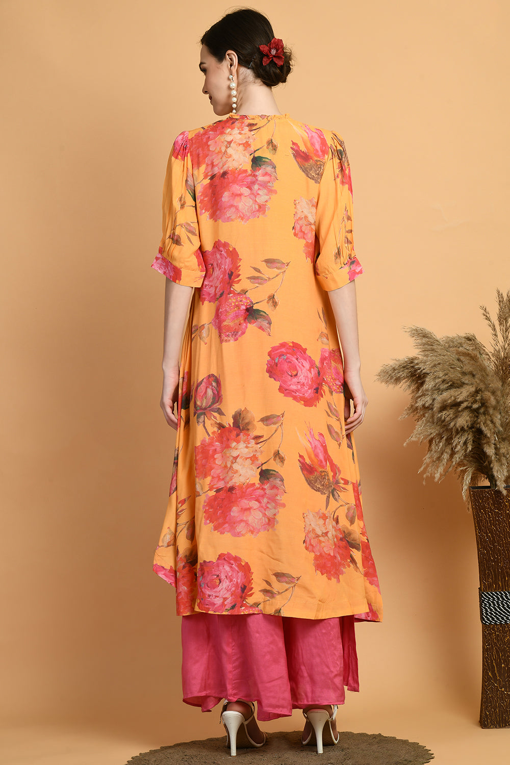 Mustard Kurta Set