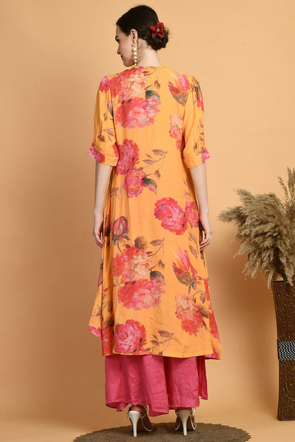 Mustard Kurta Set