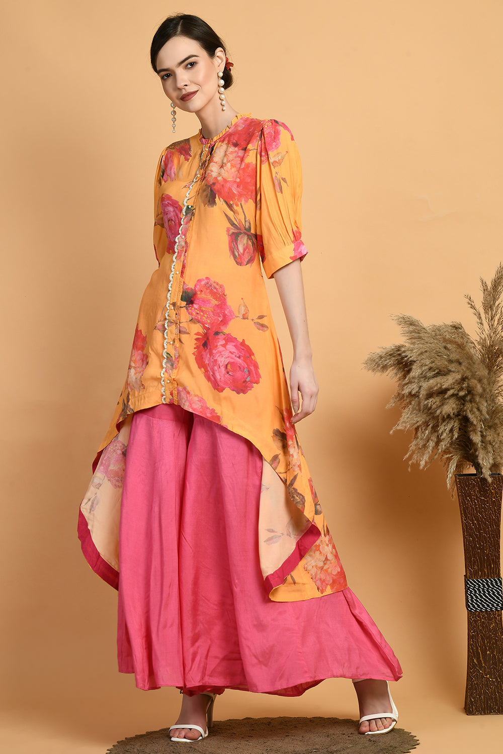 Mustard Kurta Set