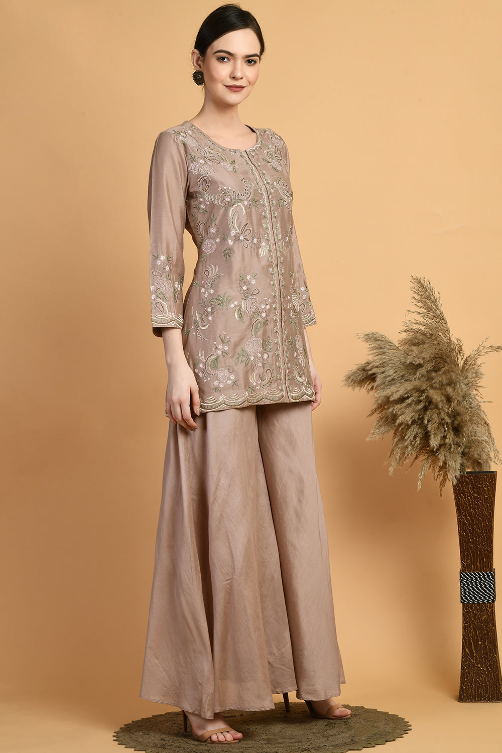 Coffee Kurta Set