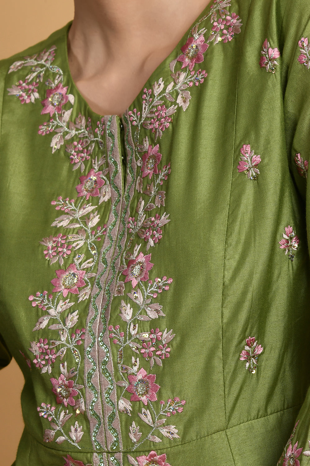 Green Kurta Set