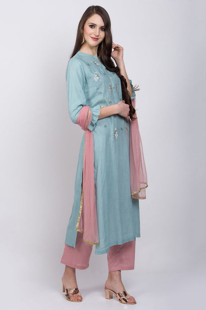 Light Blue Kurta Set