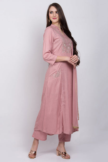 Rose Gold Kurta Set