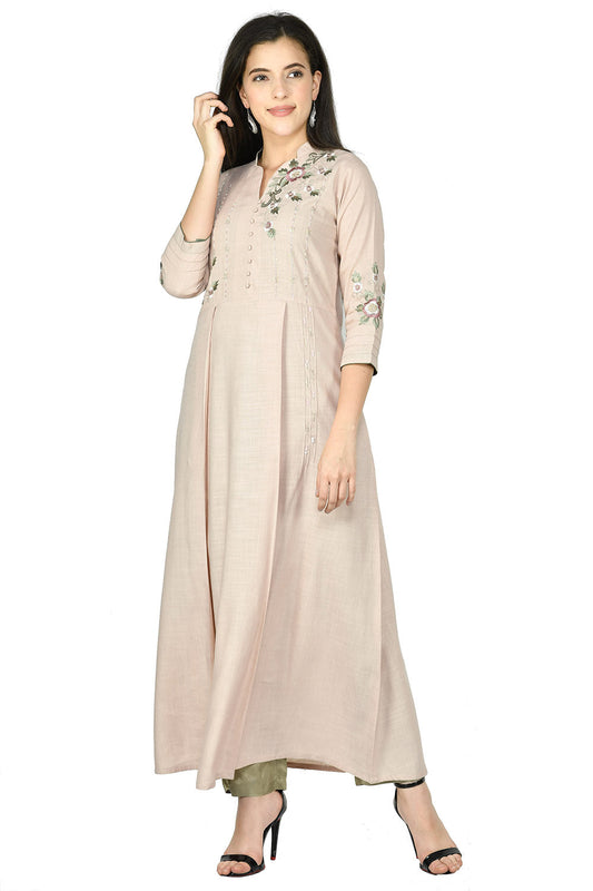 Beige Kurta Set