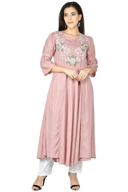 Rose Gold Kurta Set