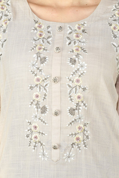 Beige Kurta Set