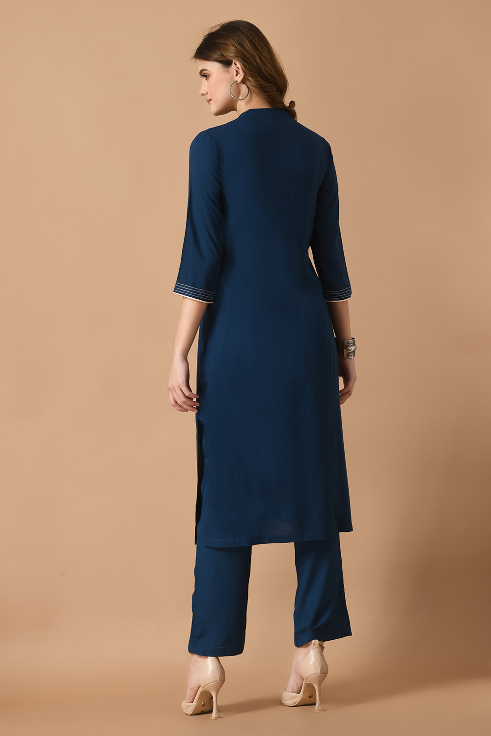 Navy Kurta Set